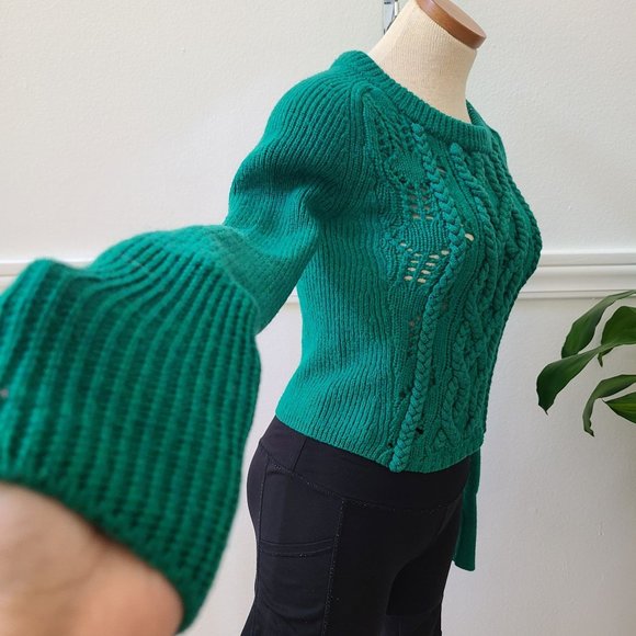 Marc by Marc Jacobs Green Cable Knit Sweater Size S - Picture 15 of 16
